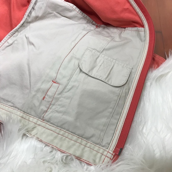 L.L.Bean Hidden Pocket Coral Soft Denim Jacket - Picture 5 of 6